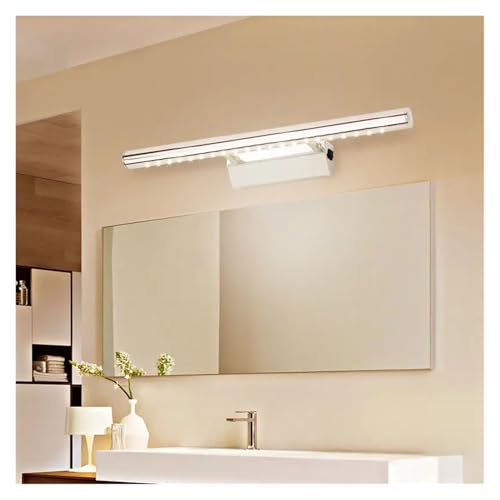 Luz led de pared de baño negra plateada con aplique de acero 3