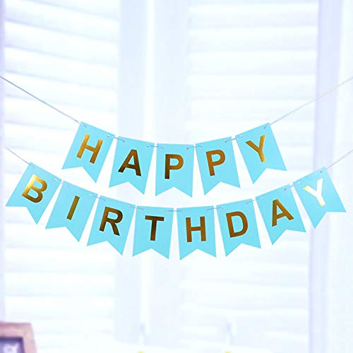 お誕生日おめでとうバナー誕生日ステーショナリーバナーアゲハチョウ旗バナーガーランド誕生日飾り誕生日パーティー用品(8色オプション)