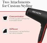 Revlon SmoothStay Coconut Oil Infused Hair Dryer | for Smooth, Shinier Hair
