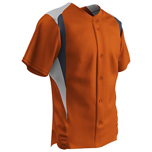 Maillot de baseball bouton intégral Champro en polyester durable XXL