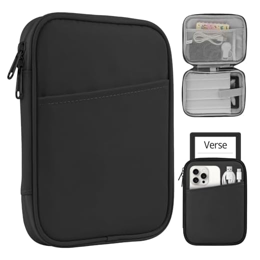 HoYiXi Universal Sleeve Bag for 7-8 inch Tablet Fire HD 8/Fire HD 8 Plus Compatible iPad mini (6th Gen) 8.3" 2021, iPad mini 5/4/3/2/1, Tab A8, 7"-8" inch Android Tablet Sleeve Case -Black
