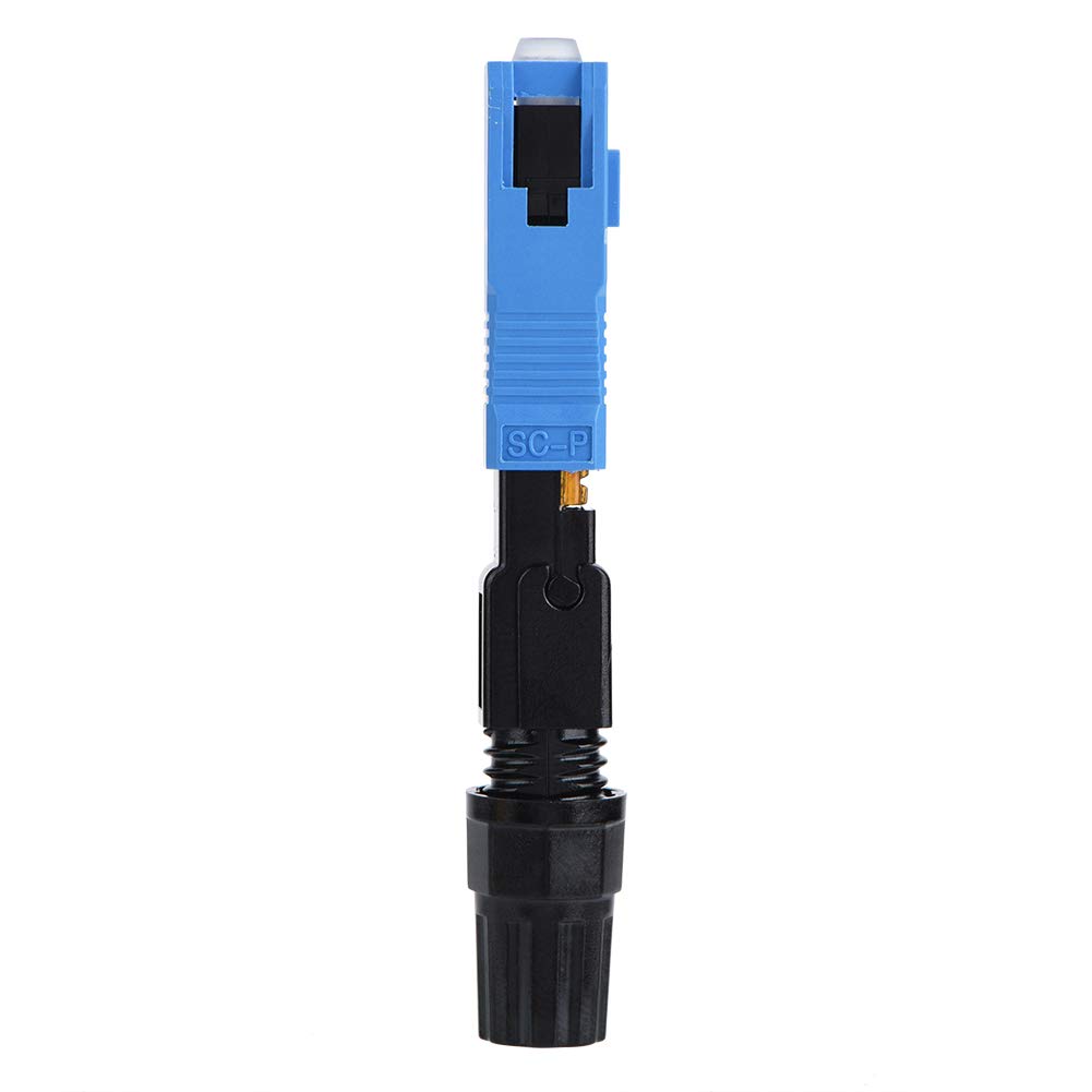 Jeanoko Connecteur Rapide de Fibre Optique SC Monomode, Connecteur de Fibre SC 100 Pièces pour Installation FTTH