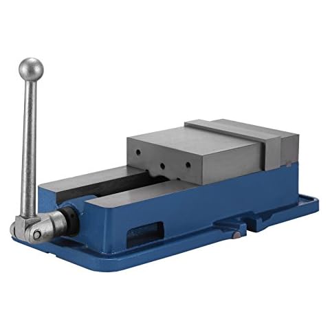 Happybuy 6 Inch ACCU Lock Down Vise Precision Milling Vice 6 Inch Jaw Width Drill Press Vise Milling Drilling Machine Bench Clamp Clamping Vice (6'') Cover