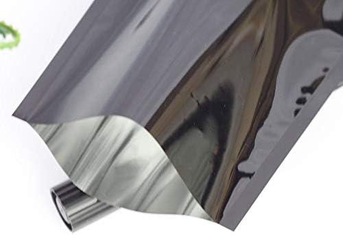 100pcs Mylar Bags Open Top Aluminum Foil Heat Seal Mylar Packaging Vacuum Pouches for Food Long Term Storage Heat Sealable Foil Flat Wraps (Black, 7 x 10cm (2.8 x 3.9inch))