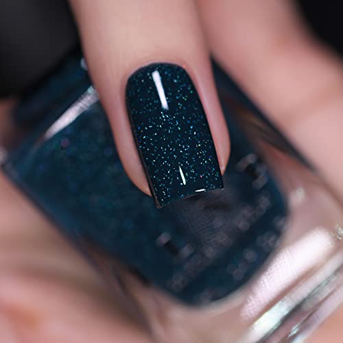 Image of ILNP Snowstorm - Deep Blue Holographic Nail Polish