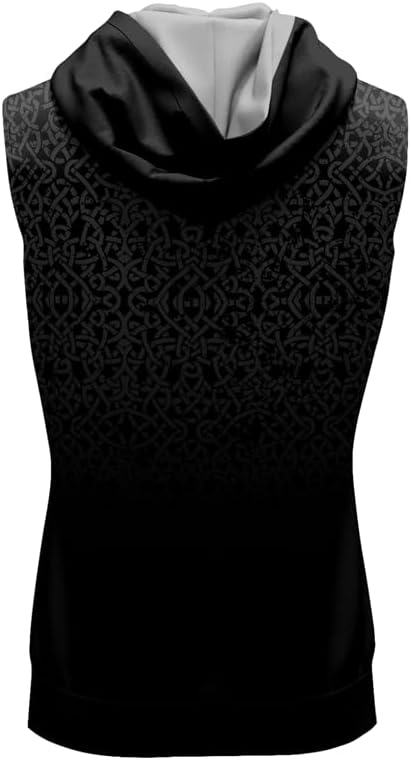 Viking Workout Hooded Tank Tops for Men Sleeveless Gym Bodybuilding Muscle Cut Off Tshirt Hoodies