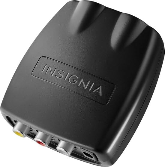 INSIGNIA Convertitore da RCA a HDMI, 1080P RCA composito audio video AV adattatore supporto PAL/NTSC per TV/PC/PS3/STB/Xbox VHS/VCR/lettore DVD Blue-Ray