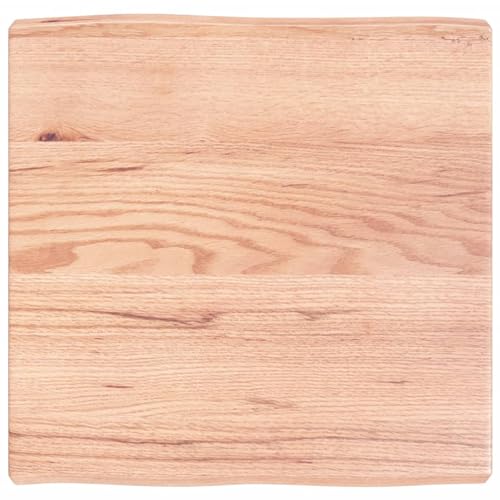 ShGaxin Plan de travail en bois chêne 60 x 60 x 6 cm, plateau de table cuisine et salon