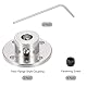 DMiotech 2Pack 7mm Flansch Verbinder Wellenkupplung mit M2 Sechskantschlüssel Schrauben