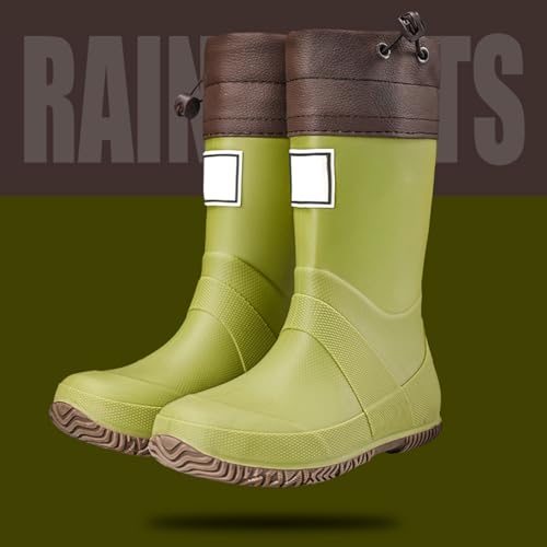 Kids Rain Boots Boys Girls Lightweight Non Slip Rubber Boots Waterproof Rainboots Easy-on Playing Hiking Outdoor Shoes4