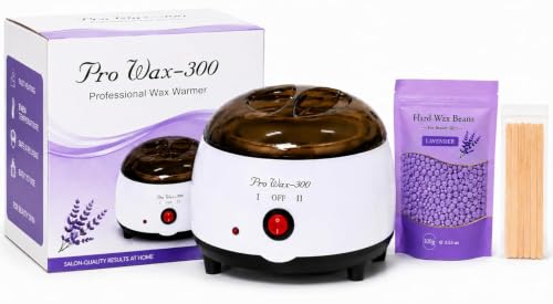 Image of Wax Heater Machine Combo 100gm Brazilian Stripless Formula for Face & Body with Spatula, Ideal for Upper Lips, Chin, Cheeks, Hairline, Bikini & Legs, Automatic Heating (Wax heater + Wax kit)