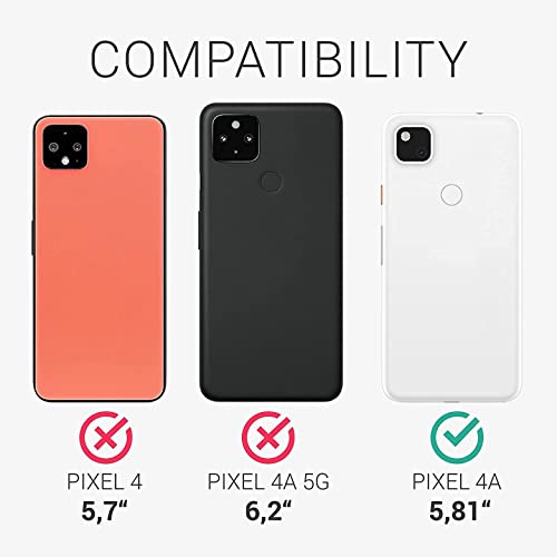 Image of Mobile Back Cover Case for Google Pixel 4A (Silicone Case|CameraProtection|Black SC1510)