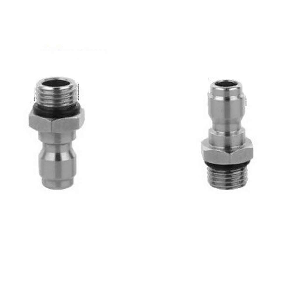 Pressure Washer Gun Adapter BE-TOOL 1/4" Pressure Washer Adapter Quick Release Coupling Adapter for Garden Hose Pressure Washer Gun 2PCS (4#)