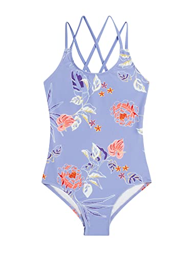 Image of Kanu Surf Girls' Reese UPF 50 Beach Sport Criss-Cross One Piece Swimsuit