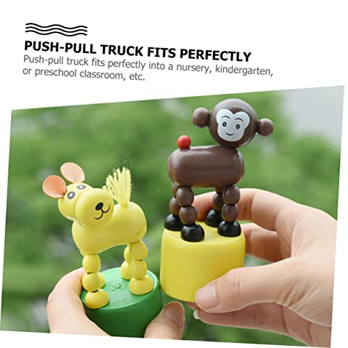 TOYANDONA 5 Unidades Brinquedo De Barril De Imprensa Fantoches De Dedo Animal Push up Brinquedo De B