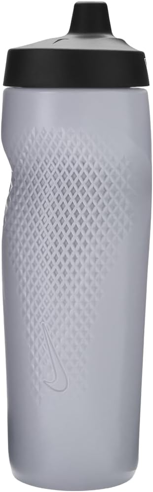 Nike Refuel Bottle 24 oz Sports Bottle BPA Free Airtight (WOLF GREY/BLACK/WHITE) - Image 2