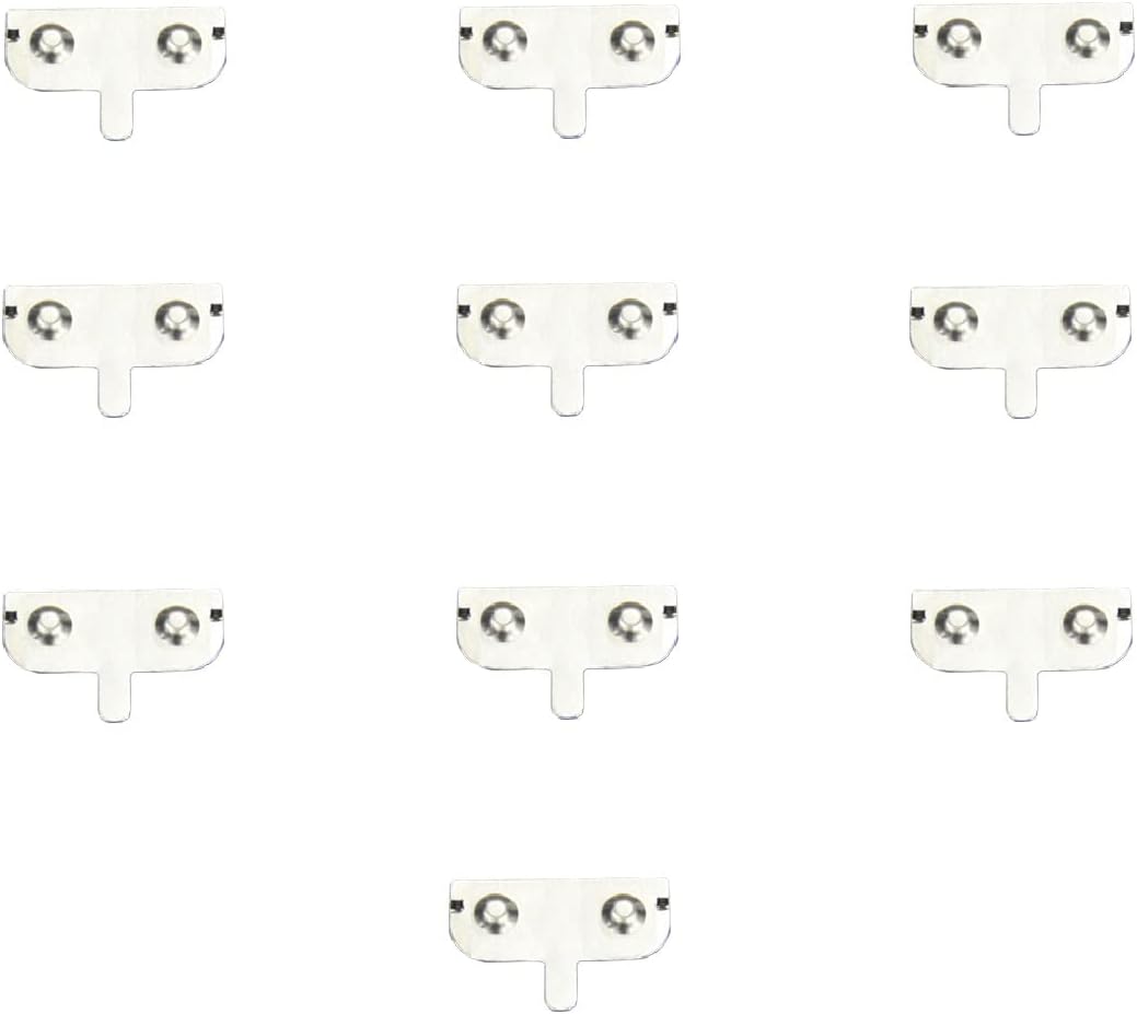 Metal AA Battery Spring Plate Set Negetive Positive Contiguous 25mmx12mm AA Baterry Conversion Spring Contact Nickeling Plate 10 Pcs