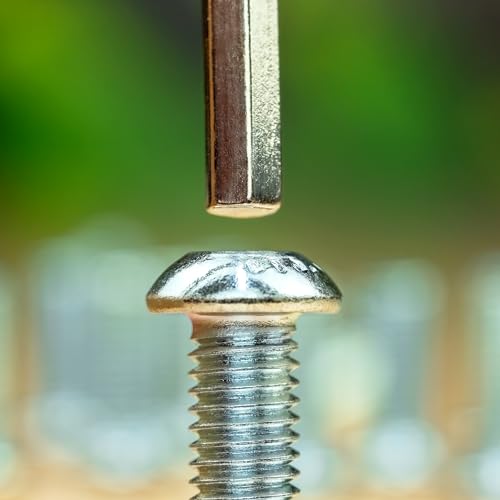 25x Linsenkopfschrauben mit Innensechskant - Verzinkte, Rostfreie Schrauben - Flachkopfschrauben, Tellerkopfschrauben, Rundkopfschrauben (M6x20 mm, 25)