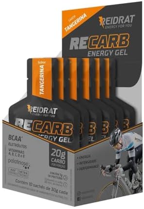 Reidrat Recarb Energy Gel - 10 Sachês De 30G Tangerina -
