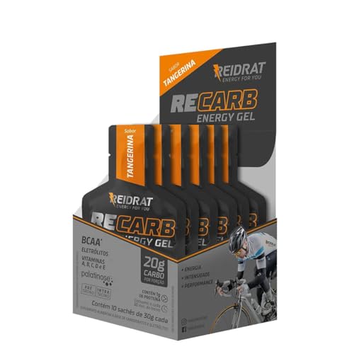 Reidrat Recarb Energy Gel - 10 Sachês De 30G Tangerina -