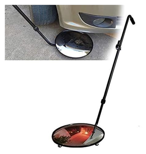 DARZYS Under Vehicle Inspection Mirror, Car Repair Tools Telescopic Inspection Mirror, Adjustable with LED Light, Not Easily Broken