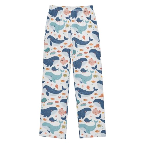 Ollabaky Pajama Pants Long Sleep Bottoms Elastic Waist Pjs Lounge Pants with Pockets