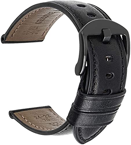 Bracelet de montre cuir 24mm souple pour remplacer un bracelet usé