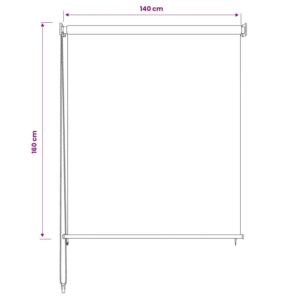 vidaXL Tenda a Rullo per Esterni 165(L) x140(A) cm color crema