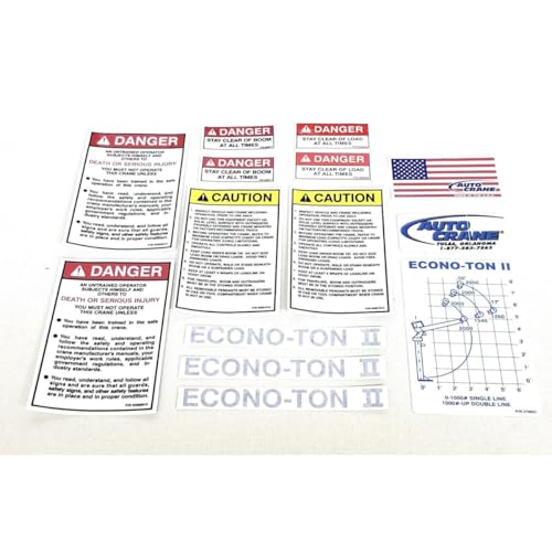 Auto Crane Decal KIT TON II D