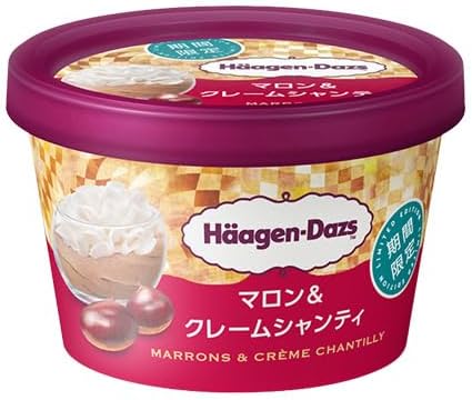 【HD】ハーゲンダッツ ミニカップ マロン＆クレームシャンティ 110ml (12個入り)