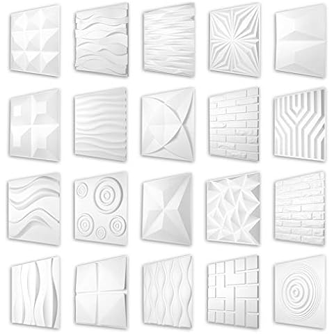 Paneles 3D HEXIM 50x50cm - Gran selección de paneles de plástico PVC detallados Cover