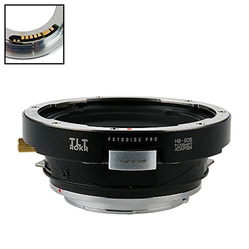 Fotodiox FC10 TLT ROKR Tilt/Shift Lens Adapter Compatible with Hasselblad V-Mount Lenses to EOS EF and EFS Mount Cameras - Includes Gen10 Focus Confirmation Chip
