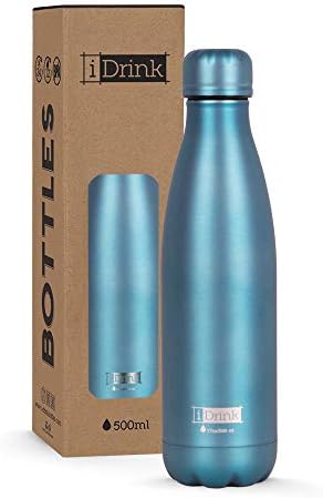 I-Drink Double Wall Steel Thermal Bottle 350/500/750/1.000 ML, Decorated (500 ML, Tiger)