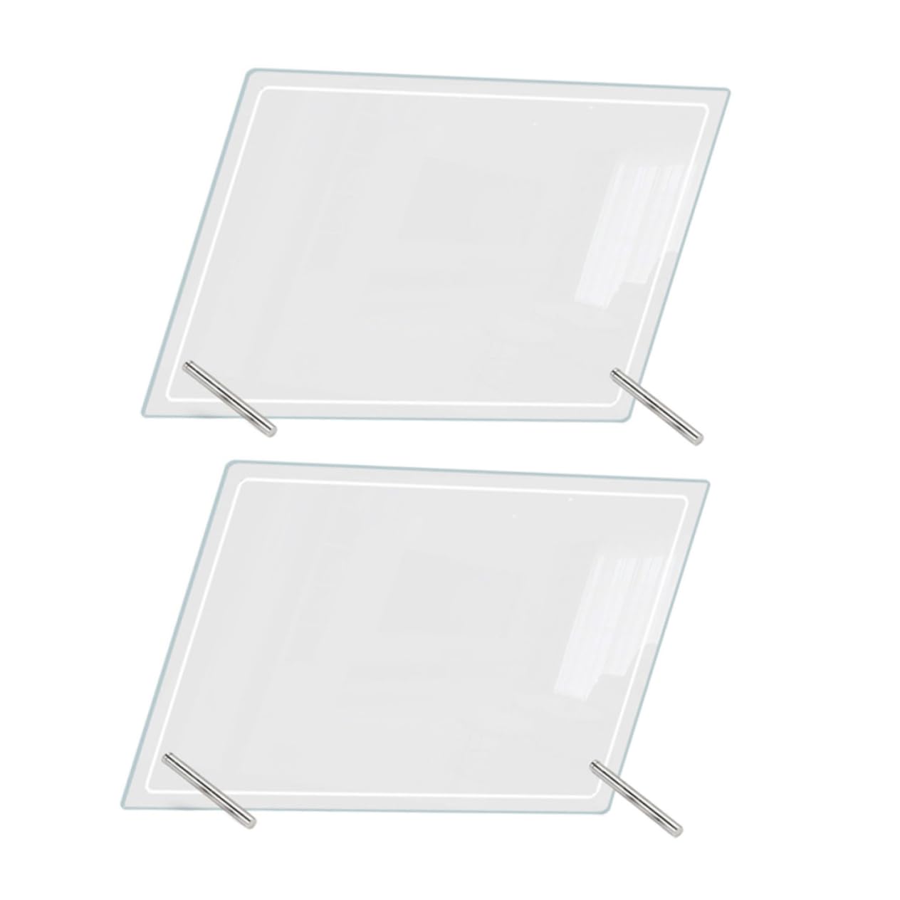 2sets Lavagne Trasparenti Per Appunti Da Scrivania Lavagna Per Pianificazione Scrivania Per Scrivere e Lasciare Messaggi Resistente Agli Urti e Facile Da Pulire