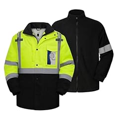 Yellow-rain Coat With Detachable Fleece Liner