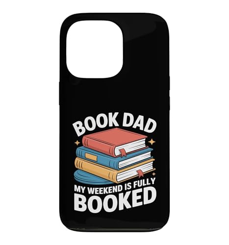 Book Dad My Weekend Is Full Booked Reader スマホケース iPhone 13 Pro 用の商品画像（Amazon）