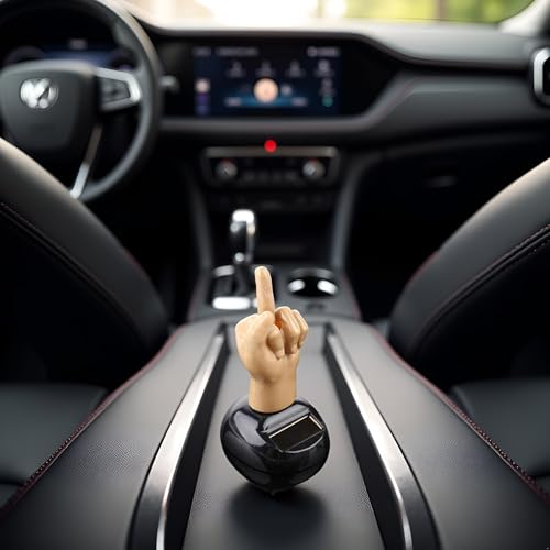 Car Dashboard Solar Powered Mid Finger Shaking Dancing Figure Decorative Figures Playsets, Solar Dancing Figurines, Dashboard Bobbleheads, Middle Finger Duck, Solar Power Kits 1 Pc