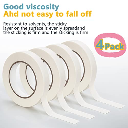 Tamaki 4 Rolls Masking Tape 0.75 Inch X 55 Yards, 220 Yard In Total, Painters Masking Tape For Painting, Home, Office, School Stationery, Arts, Crafts #TOP2