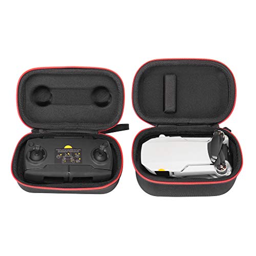 Preisvergleich Produktbild Luccase 2 Stücke Schwarz Aufbewahrungstasche Tragbare Stoßdämpfend Fernbedienung und Drohnenschutz Reisetasche Kompatibel mit DJI Mavic Mini