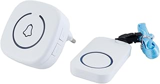 WANGCL SOS-Notruftaste für Senioren – 1 Sender + 1 Empfänger mit Vibration, Licht & Klingelton