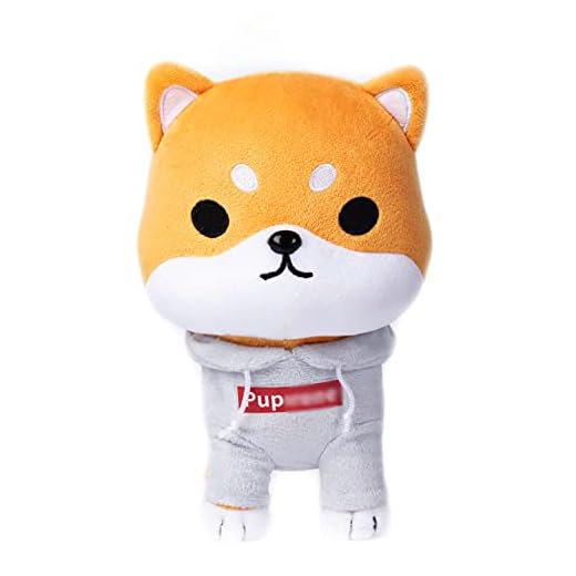 ChoChoCho Kenji Plush Dog Toy - Stuffed Animal Shiba Inu in Pup Hoodie, Durable Plush Toys for Dogs and Puppies, Home Decor, Gift Idea for Dogs and Dog Owner