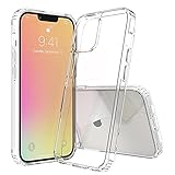 LAYJOY Funda para iPhone 13 Carcasa Ligera Bumper Silicona Suave Negro TPU y Transparente Duro PC Case Anti-Golpes Cover para iPhone 13 Clear-6.1''