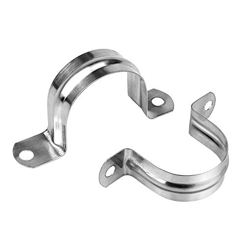 30 Pack U-Tube Pipe Clamps Pipe Strap Clips 304 Stainless Steel Pipe Strap Clips (The inner diameter 1.6 inches/40 mm)