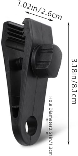 Miniatura 2 de 6 clips de lona grandes mejorados con agarre de bloqueo resistente, clip para tienda de campaña con tornillo de pulgar, cierre fijo, para cubierta