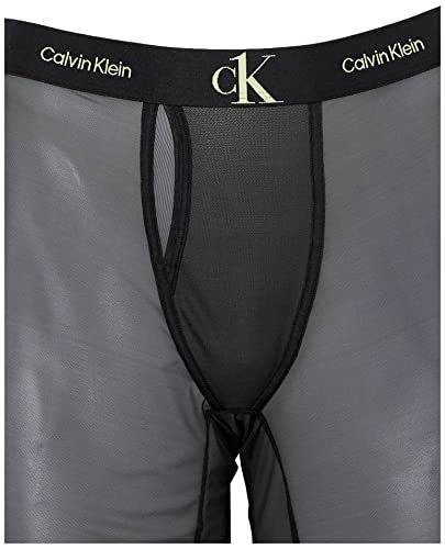 Calvin Klein Women's Ck One Mesh Long Leg Boxer Brief, Black, Medium #TOP1