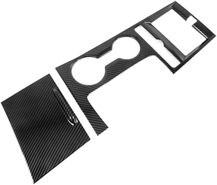 車の修理 起亜 K5 オプティマ 2021 〜 2024 カーボンファイバーセンターコンソールギアシフトフレームトリム