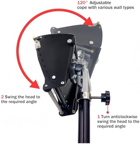Telescopic Rod Wallboard Finishing Box - 8/10/12" Drywall Flat Tool for Plastering, Scraping & Painting - Essential Sheetrock Finishing Kit for Professionals