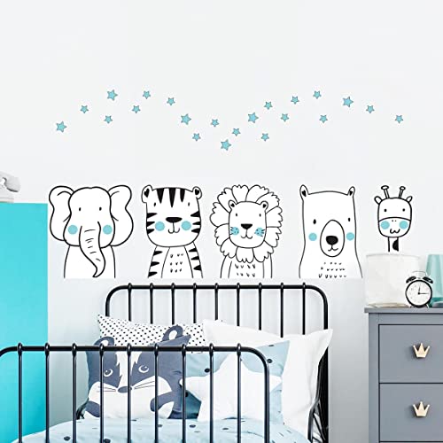 Adhesivo para pared de animales tropicales para tapar imperfecciones 2