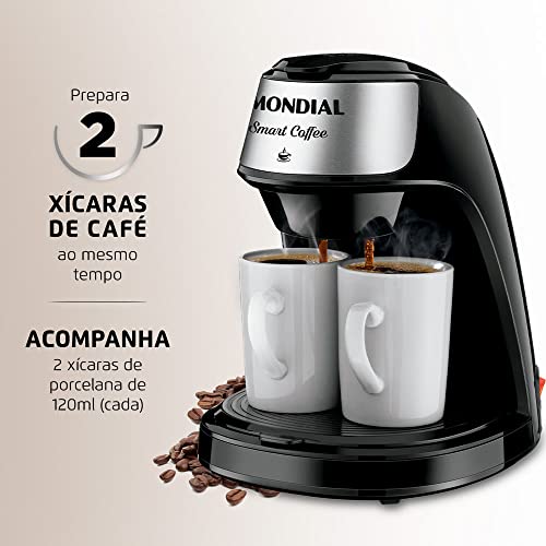 Cafeteira Elétrica Smart Coffe 2 Xícaras 220V Mondial - C-42-2X-BI