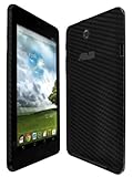 Skinomi Black Carbon Fiber Full Body Skin Compatible with Asus Memo Pad HD 7 (Full Coverage) TechSkin with Anti-Bubble Clear Film Screen Protector